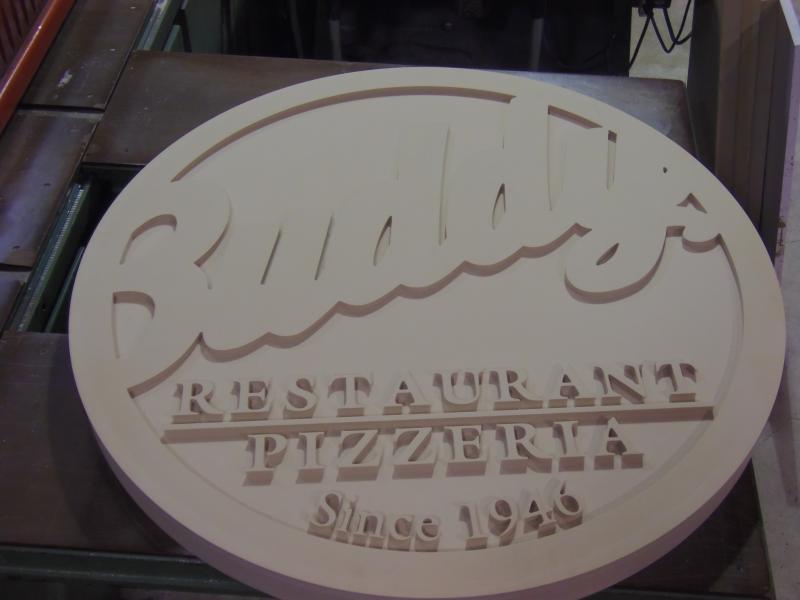Buddy's Sign from 3" Precion board